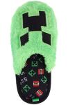 Creeper Green Plush Minecraft Slippers for Kids