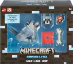 Minecraft Diamond Wolf Action Figure with Accessories