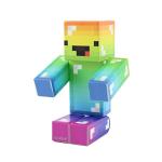 Derpy Rainbow Guy Minecraft Action Figure