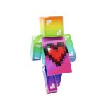 Derpy Rainbow Guy Minecraft Action Figure