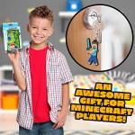 Minecraft Creeper Bracelet and Keychain Set