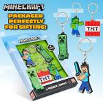 Minecraft Creeper Bracelet and Keychain Set
