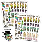 Minecraft Party Favors: 12 Sticker Sheets for Kids