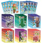 Minecraft Kids Stickers Set - 16 Fun Sheets
