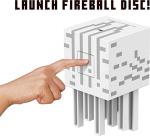 Mattel Minecraft Fireball Ghast Figure with Discs