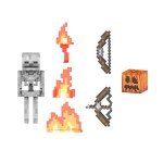 Minecraft Diamond Skeleton Figure with Accessories - 14cm