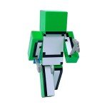 EnderToys Green Smiley Minecraft Action Figure