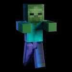 Minecraft Diamond Level Zombie Action Figure with Accessories