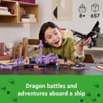 LEGO Minecraft Ender Dragon & Ship Building Set