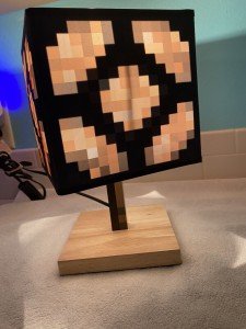 Minecraft Glowstone Redstone Torch Table Lamp