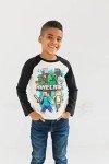 Minecraft Creeper Kids Long Sleeve T-Shirt Set