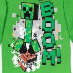 Minecraft Creeper Kids Long Sleeve T-Shirt Set