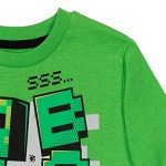 Minecraft Creeper Kids Long Sleeve T-Shirt Set