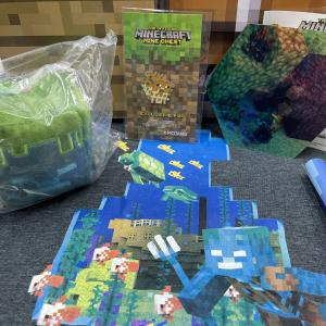 Minecraft Drowned Turtle Puffer Fish Shirt - Medium