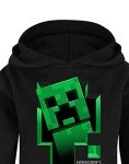 Minecraft Creeper Kids Hoodie - Black Jumper