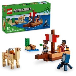LEGO Minecraft Pirate Ship Playset with Figures