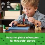 LEGO Minecraft Pirate Ship Playset with Figures