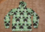 Minecraft Creeper Youth Pullover Hoodie XL