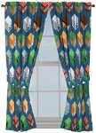 Minecraft Isometric Blue Drapes 4-Piece Set