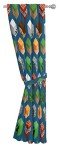 Minecraft Isometric Blue Drapes 4-Piece Set