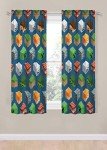 Minecraft Isometric Blue Drapes 4-Piece Set