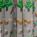Minecraft Survive Dark 84" Drapes 4 Piece Set