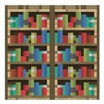 Minecraft Pixelated Bookshelf Curtains for Kids Room
