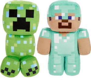 Minecraft Plush Figures: Steve & Charged Creeper Set