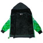 Minecraft Creeper Sherpa Fleece Zip Hoodie for Kids