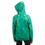 Minecraft Creeper Face Green Hoodie for Boys