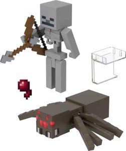 Mattel Minecraft Toys, 3.25-inch Action Figure 2-Packs, 2 Figures and 2 Accessories, Collectible Gifts for Kids, HLB29