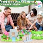 100PCS Minecraft Magnetic Blocks for Kids 4-8