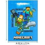 Minecraft Posters For Boys Room Girls Room Bundle | 12 Minecraft Posters For Walls Minecraft Room Decor With Minecraft Decals (Video Game Room Decor)