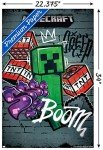 Minecraft Creeper Do Not Enter Wall Poster