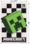 Trends International Minecraft: 15th Anniversary - Posterized Creeper Wall Poster, 34L x 22.4W, Unframed Version