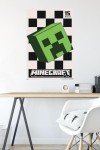 Trends International Minecraft: 15th Anniversary - Posterized Creeper Wall Poster, 34L x 22.4W, Unframed Version