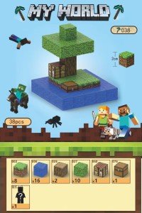 Minecraft Mini Island Magnetic Building Blocks Set