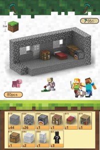 Minecraft Magnetic Building Blocks - Stone Hut Set
