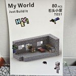 Minecraft Magnetic Building Blocks - Stone Hut Set