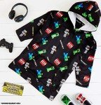 Minecraft Boys Oversized Fleece Hoodie Blanket