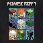 Minecraft Creeper Face T-Shirt for Boys - Black & Green