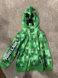 Minecraft Creeper Hoodie for Kids Size 6