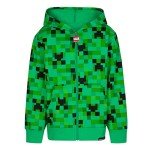 Minecraft Creeper Zip-Up Hoodie for Boys
