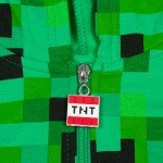 Minecraft Creeper Zip-Up Hoodie for Boys