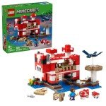 LEGO Minecraft Mooshroom House Playset with Figures