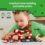 LEGO Minecraft Mooshroom House Playset with Figures