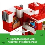 LEGO Minecraft Mooshroom House Playset with Figures