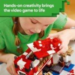 LEGO Minecraft Mooshroom House Playset with Figures