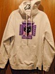 Minecraft Unisex White Hoodie with Purple Graphics