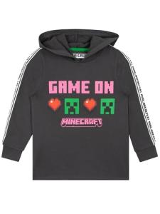 Minecraft Creeper Hoodie for Girls - Gray 14